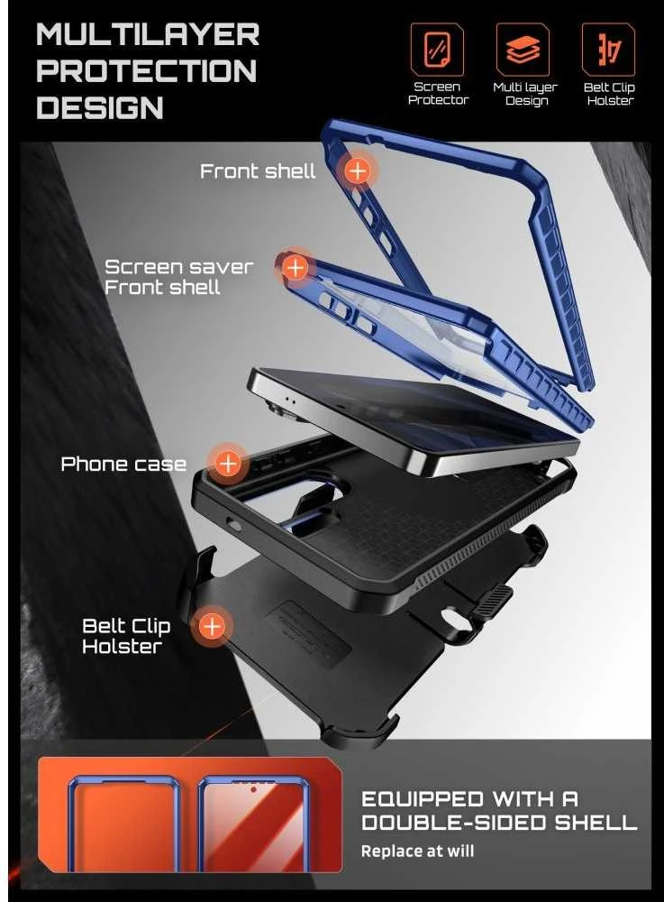 „SupCase Unicorn Beetle Pro MAG MagSafe 2“ dėklas Samsung Galaxy S26 Ultra dėklas Cobalt