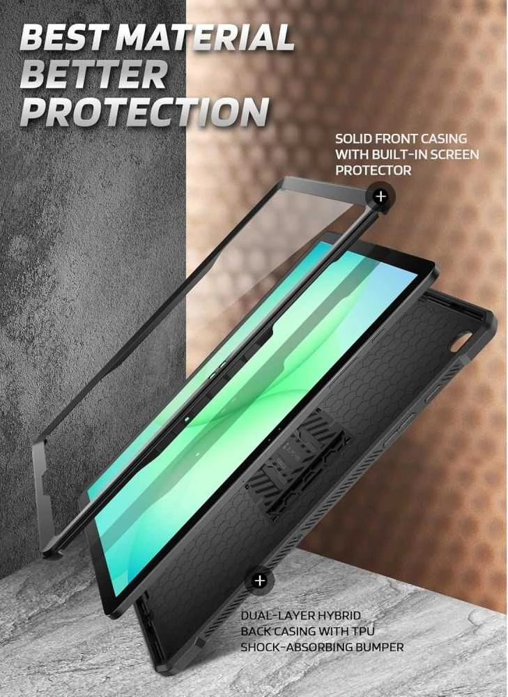 SupCase Unicorn Beetle Pro Samsung Galaxy Tab A11+ Plus 11.0 X230 / X235 / X236 dėklas juodos spalvos