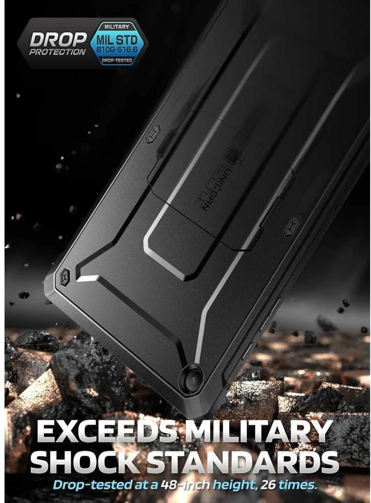 SupCase Unicorn Beetle Pro Samsung Galaxy Tab A11+ Plus 11.0 X230 / X235 / X236 dėklas juodos spalvos