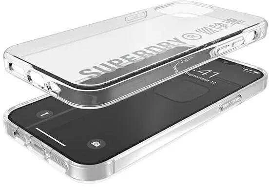 Dėklas SUPERDRY SNAP CASE CLEAR IPHONE12/12 PRO TRANSPARENT / Sidabrinis