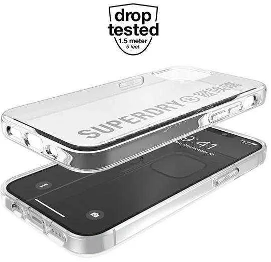 Karl Lagerfeld SuperDry Snap Apple iPhone 12 mini skaidrus Dėklassrebrny/sidabrinis 42590