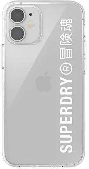 SuperDry Snap Apple iPhone 12 mini Skaidrus dėklas telefonui baltos spalvos 42593