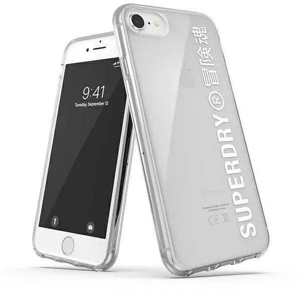 Dėklas SUPERDRY SNAP CASE CLEAR IPHONE 6/6S/7/8/SE TRANSPARENT / Baltas