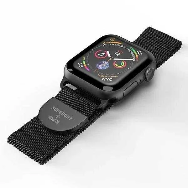 Išmaniojo laikrodžio Apple Watch metalinis dirželis, Juodos spalvos, 38/40/41mmmm