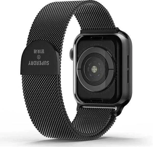 Išmaniojo laikrodžio Apple Watch metalinis dirželis, Juodos spalvos, 38/40/41mmmm