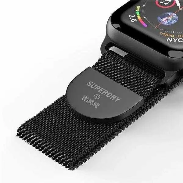 Išmaniojo laikrodžio Apple Watch metalinis dirželis, Juodos spalvos, 38/40/41mmmm