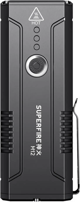 Superfire Žibintuvėlis M12, 8000lm, 112W, įkraunamas USB C, 4x 18650 8000mAh, IP44