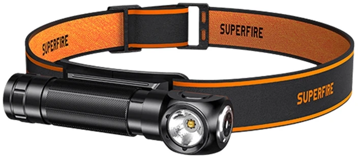Superfire TH04-S,1000lmm USB-C headlamp prožektorius