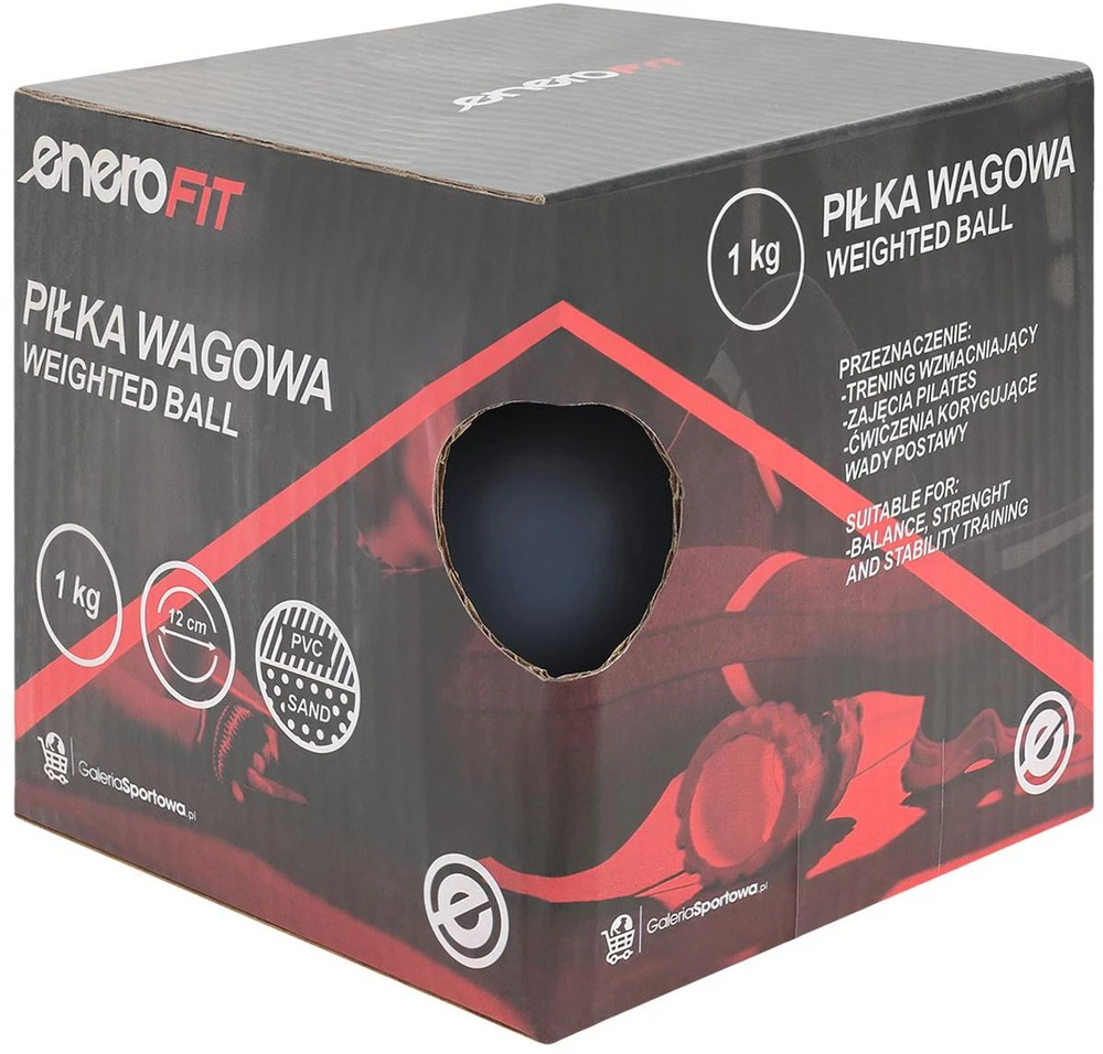 Svertinis kamuolys 1kg mėlynas Enero Fit