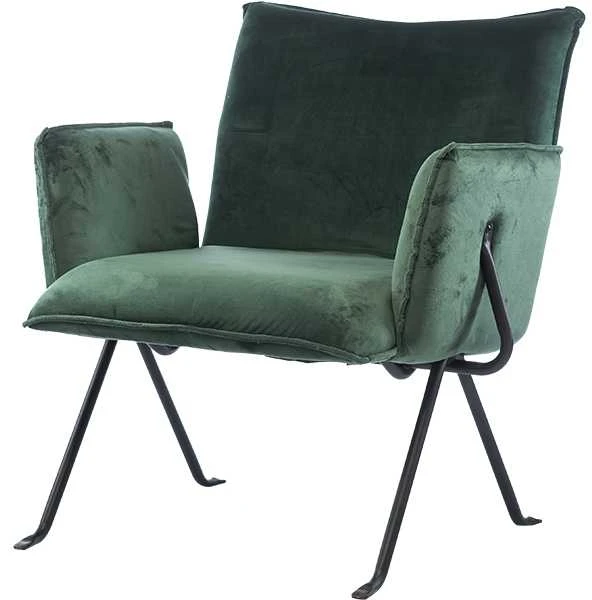 Svetainės fotelis su pakoja Element Melissa Designer chair, Žalia