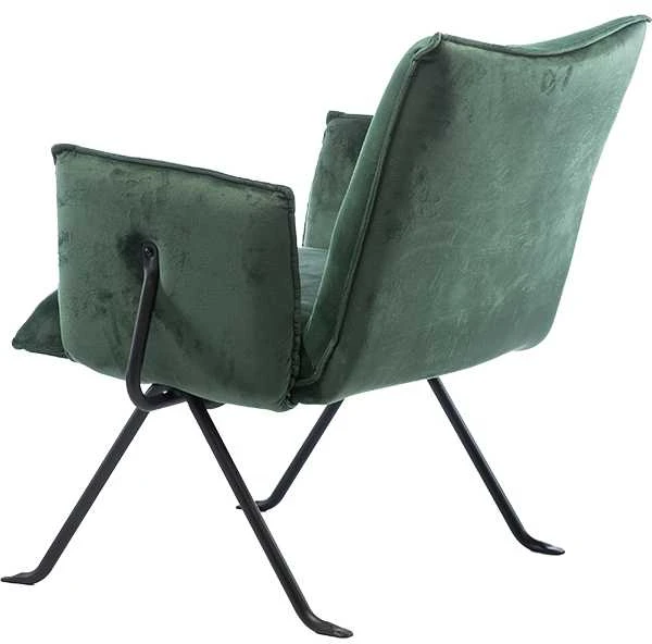 Svetainės fotelis su pakoja Element Melissa Designer chair, Žalia