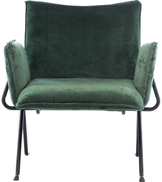 Svetainės fotelis su pakoja Element Melissa Designer chair, Žalia