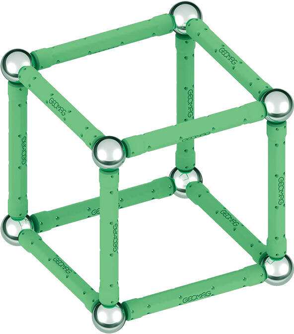 Šviečiantys perdirbti magnetiniai blokeliai 25 vnt GEOMAG GEO-328