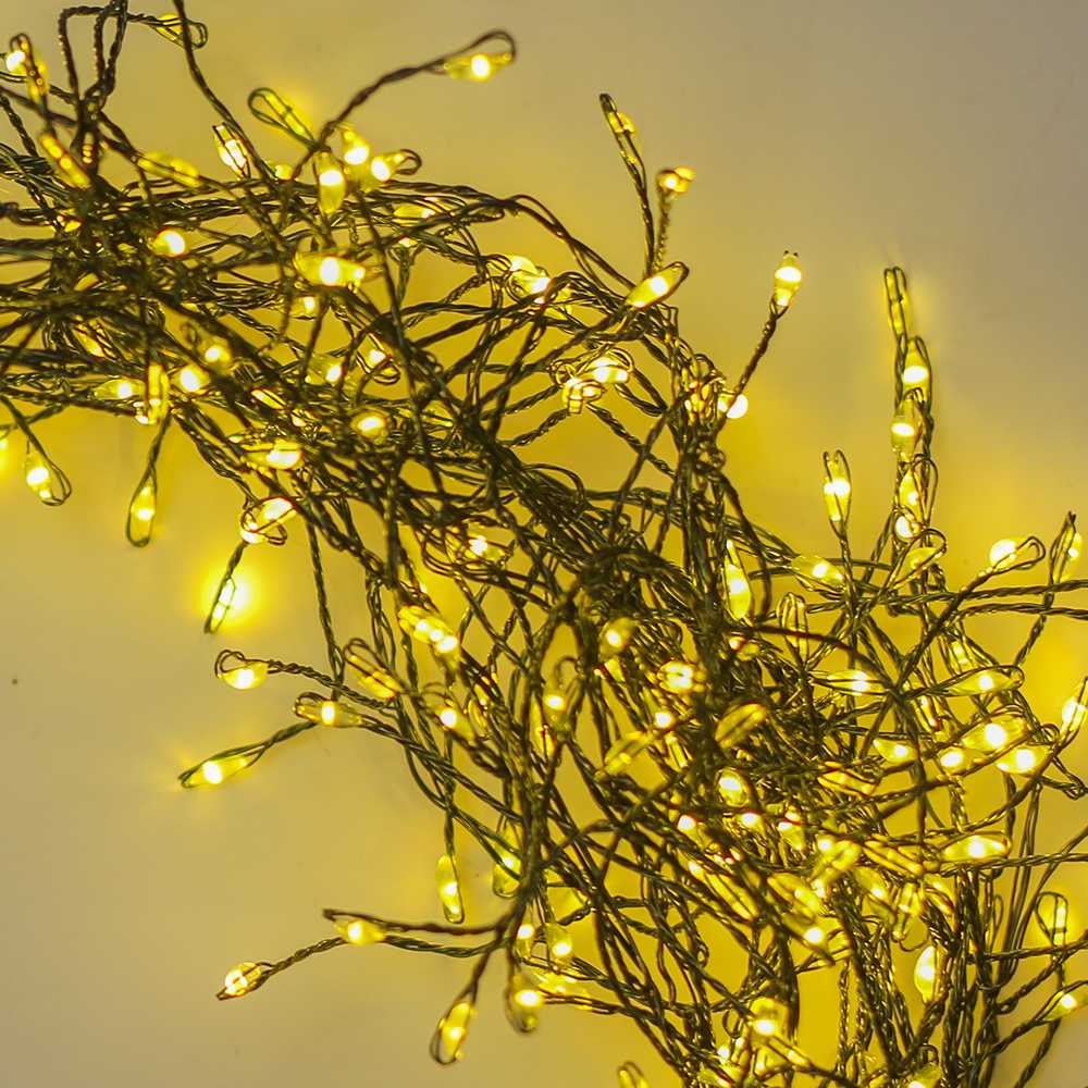 TelForceone Šviesos styga Žalias TWIG CLF-01 600LED geltona 6m + 5m laidas Forever Light