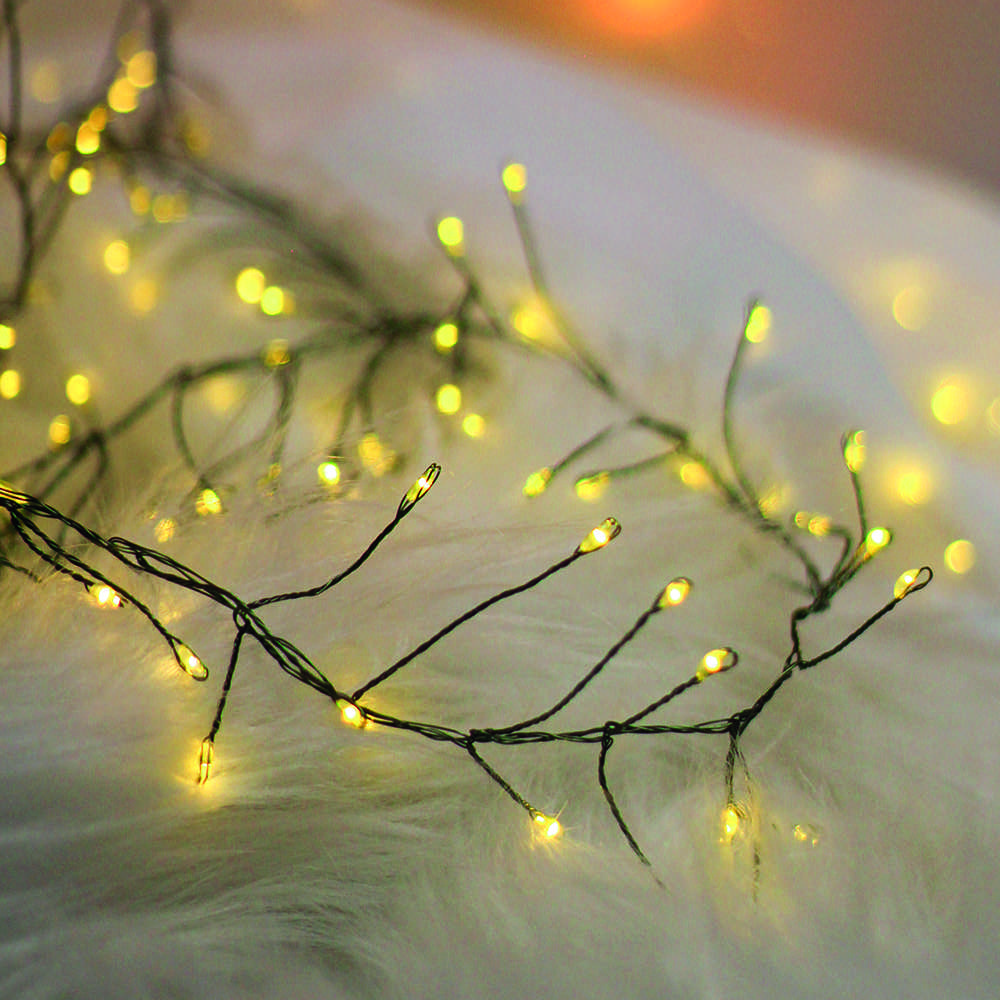 TelForceone Šviesos styga Žalias TWIG CLF-01 600LED geltona 6m + 5m laidas Forever Light