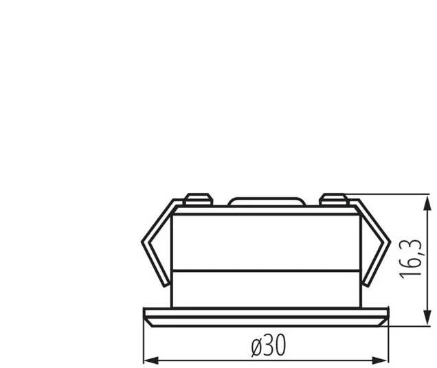 Šviestuvas Kanlux Imber, 1W, 4000°K, aliuminio, 23520