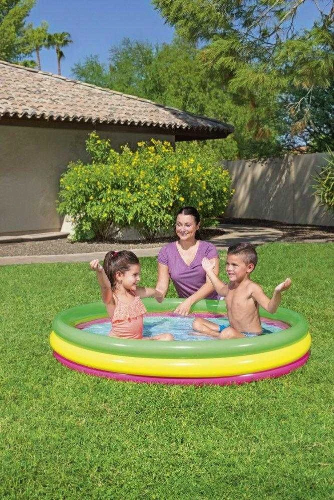 BESTWAY pripučiamas baseinas RAINBOW 152 cm x 30 cm (51103)