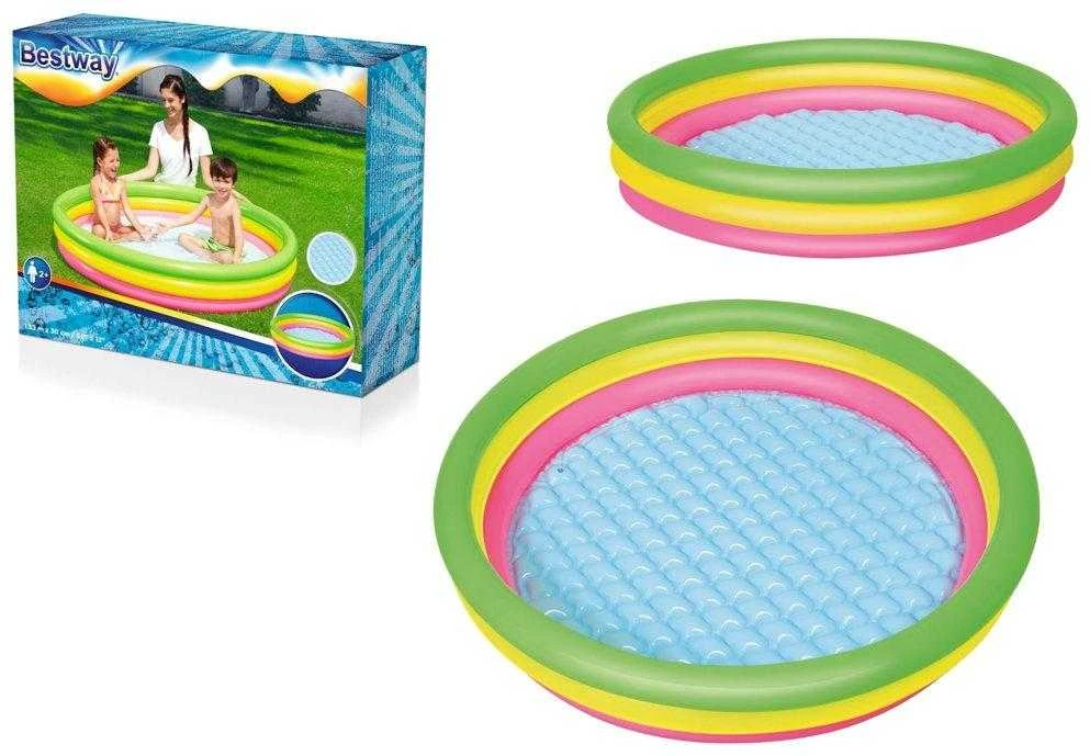 BESTWAY pripučiamas baseinas RAINBOW 152 cm x 30 cm (51103)