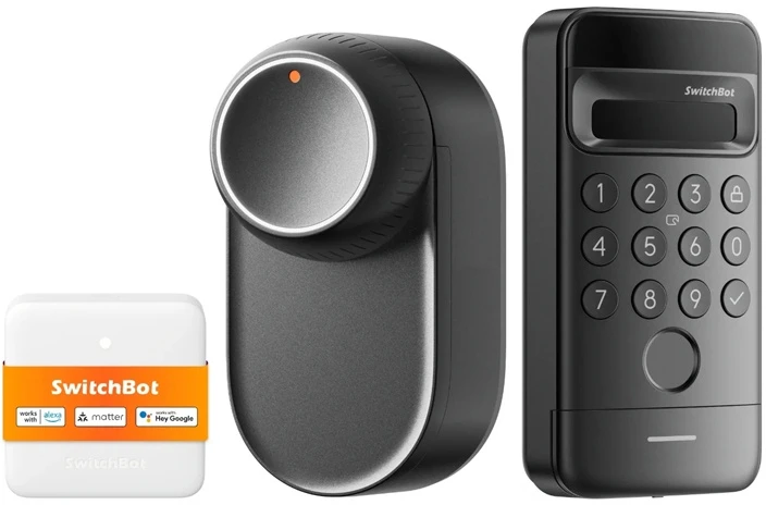 „SwitchBot Ultra 3-in-1“ išmanioji spyna su „Hub Mini Matter“ valdymo pultu ir „Vision“ klaviatūra