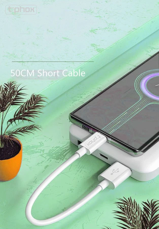 T-PHOX KABELIS EXCEED USB-C Baltas 0,5M