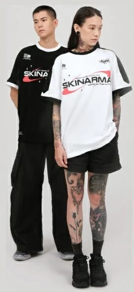 Marškinėliai Skinarma Halo XL baltos spalvos