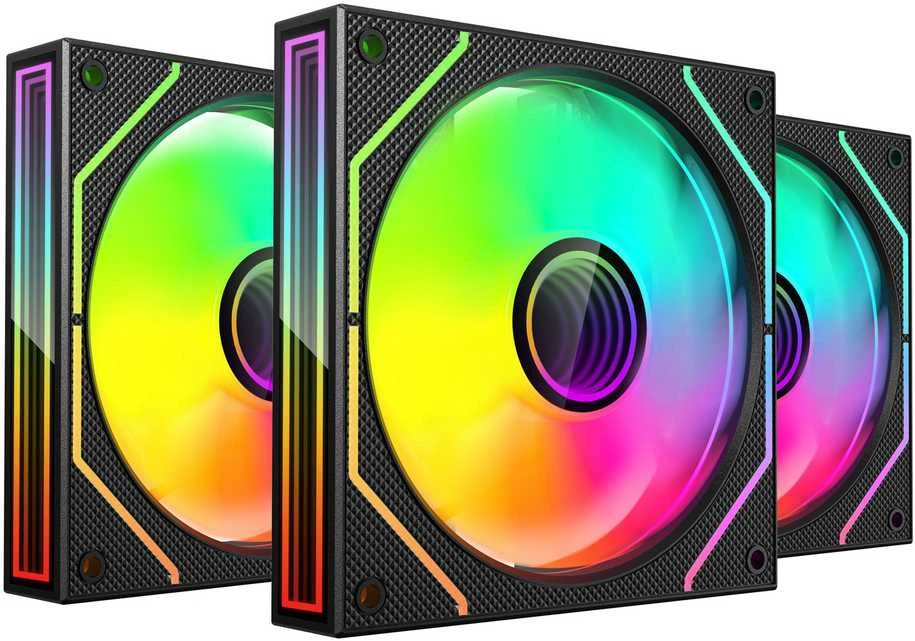 tacens Mars Gaming MF3DPROKIT computer cooling system Kompiuterio dėklas Fan 12 cm Juodas