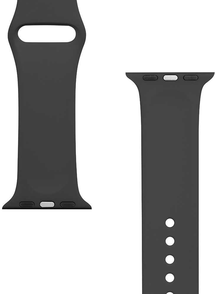 Tactical 456 silikoninė apyrankė skirta Apple Watch 1/2/3/4/5/6/7/8/9/SE 38/40/41mm juodos spalvos