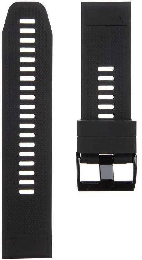 Tactical 668 Silicone Band for Garmin Fenix 5X|6X QuickFit 26mm Juodas