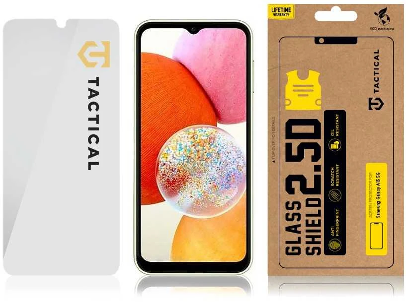 Tactical apsauginis stiklas Shield 2.5D Samsung Galaxy A15 4G/5G skaidrus