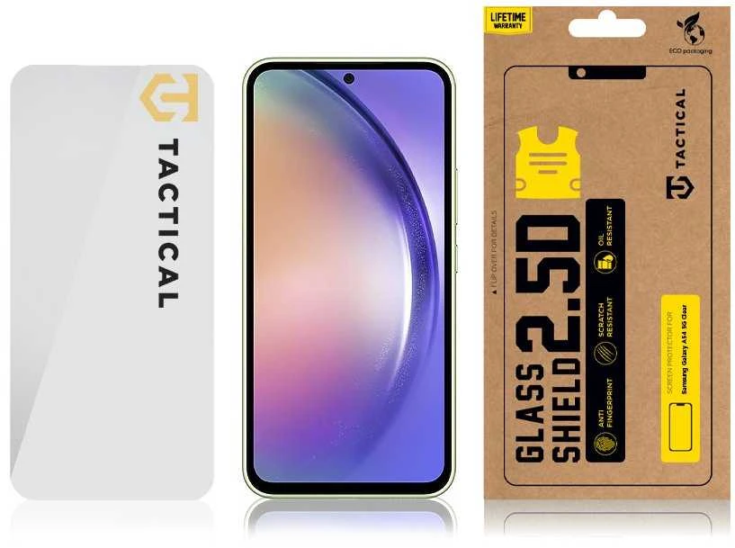 Tactical apsauginis stiklas Shield 2.5D skirtas Samsung Galaxy A54 5G skaidrus
