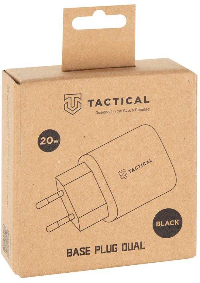 Tactical Base Plug Dual 20W Juodas tinklo įkroviklis