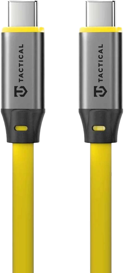 Tactical Fat Man 2.0 kabelis USB-C/USB-C 1m geltonos spalvos