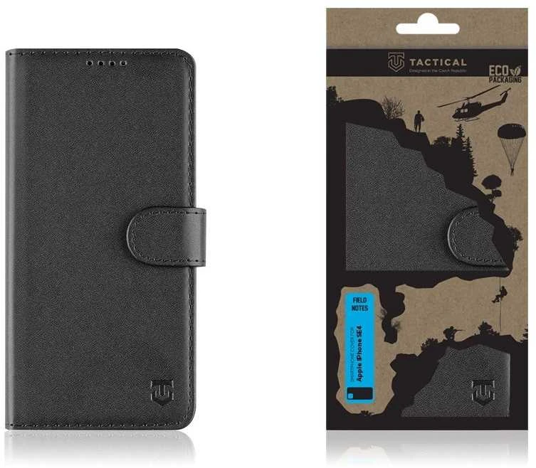 Tactical Field Notes skirtas Apple iPhone SE4 dėklas telefonui juodos spalvos