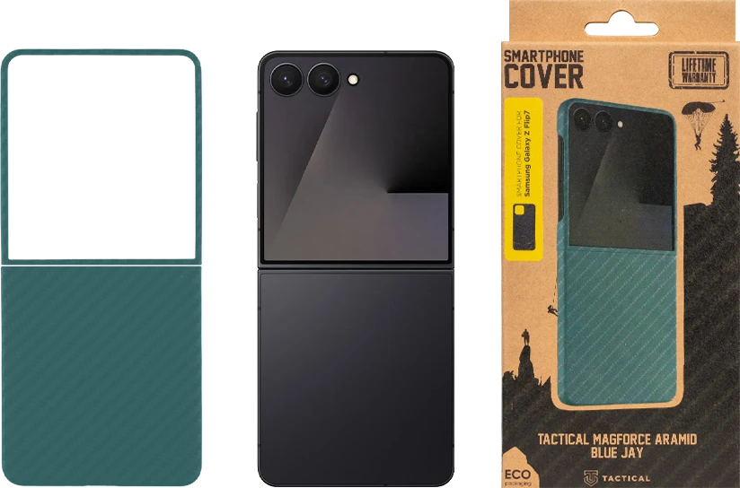 Tactical MagForce Aramid dėklas skirtas Samsung Galaxy Z Flip 7 Mėlyna Jay
