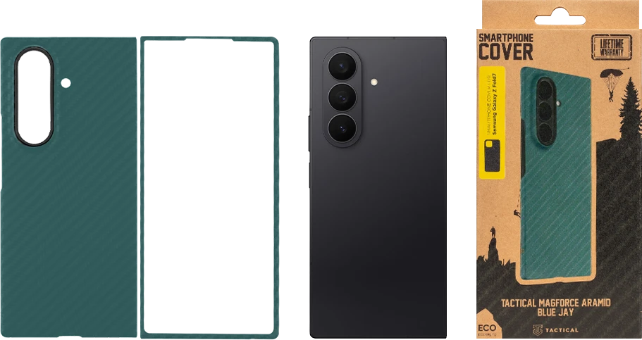 Tactical MagForce Aramid dėklas skirtas Samsung Galaxy Z Fold 7 Mėlyna Jay