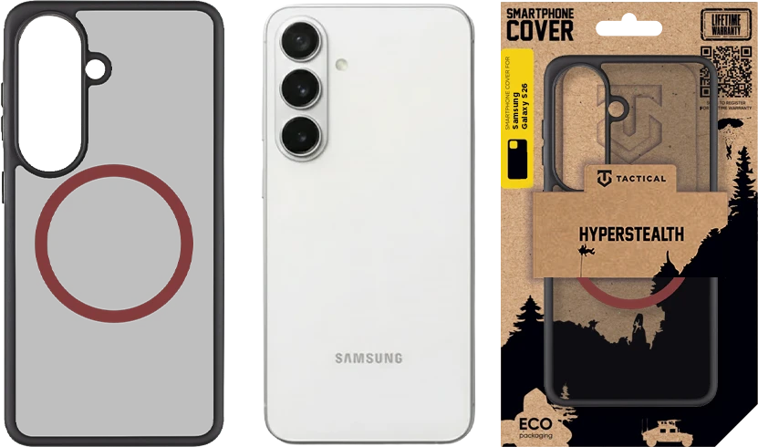 Tactical MagForce Hyperstealth 2.0 dėklas skirtas Samsung Galaxy S26 Juodas/Raudona
