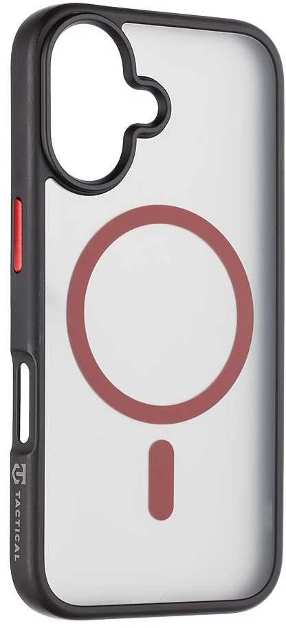 Tactical MagForce Hyperstealth 2.0 dėklas telefonui Apple iPhone 16 juodos ir raudonos spalvos