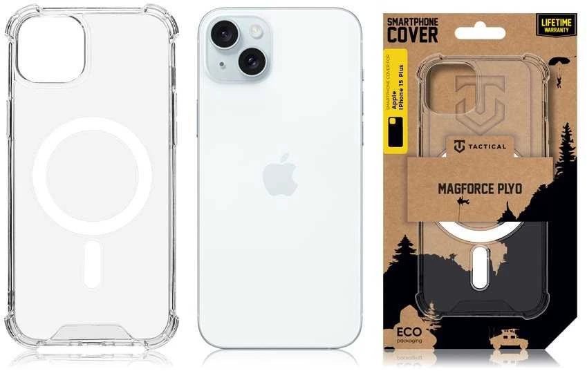 Dėklas Tactical MagForce Plyo dangtelis, skirtas Apple iPhone 15 Plus skaidrus