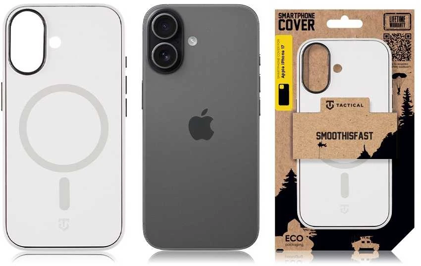 Tactical MagForce SmoothIsFast dėklas skirtas Apple iPhone 17 Chalk