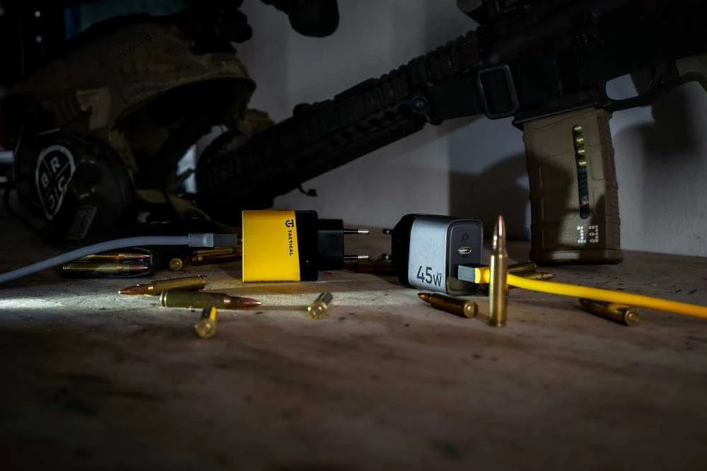 Tactical Microgrid GaN 45W įkroviklis pilkos spalvos
