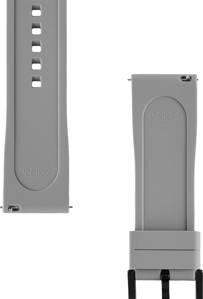 Tactical Quick Release Silicone apyrankė 24mm pilkos spalvos