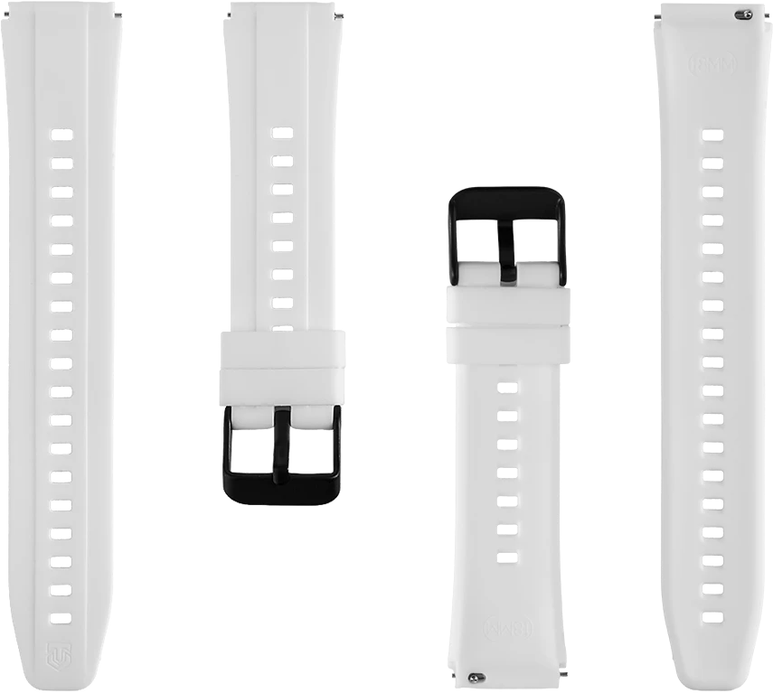 Tactical Quick Release Silicone apyrankė 18mm baltos spalvos