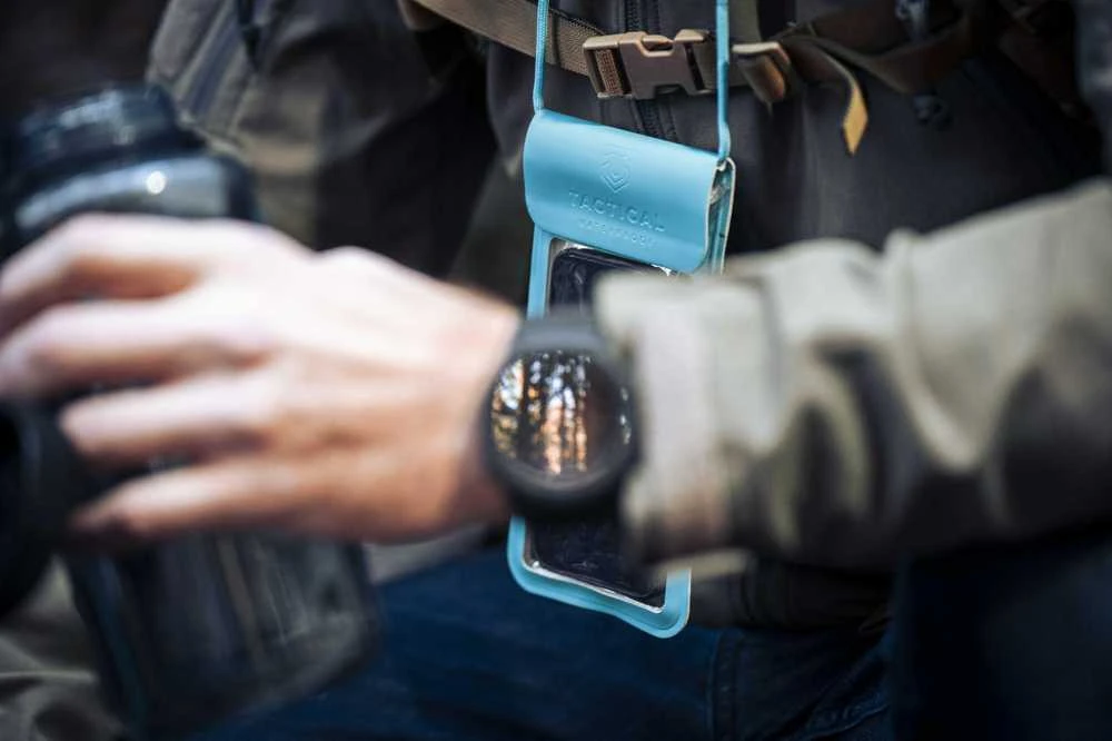 Tactical Splash Pouch L/XL Asphalt vandeniui atsparus dėklas telefonui