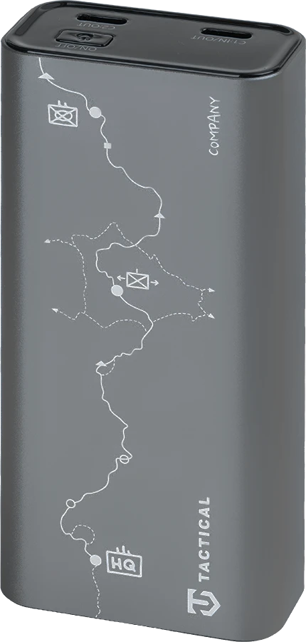 Tactical Squad Company Powerbank 30W 10000 mAh – greitas įkrovimas, aliuminis