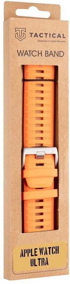 „Tactical Tough Band“ apyrankė „Apple Watch Ultra Safety“ oranžinė/sidabrinė