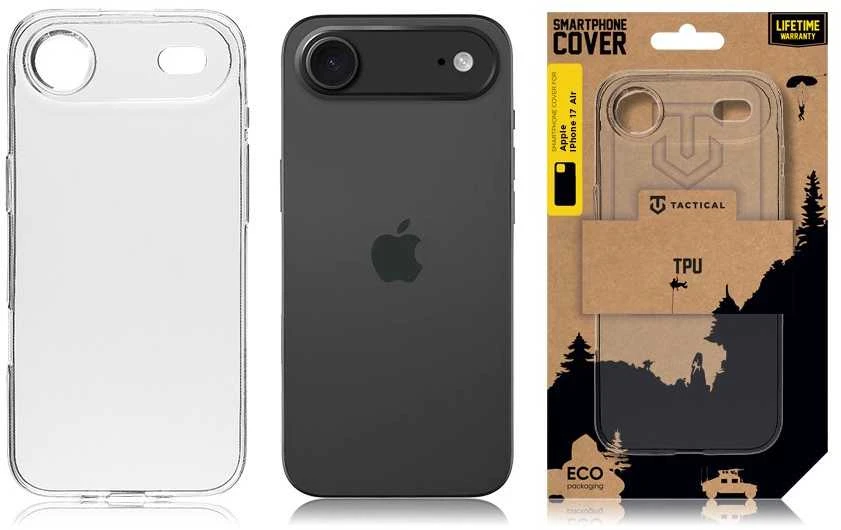 Tactical TPU dėklas skirtas Apple iPhone 17 Air skaidrus