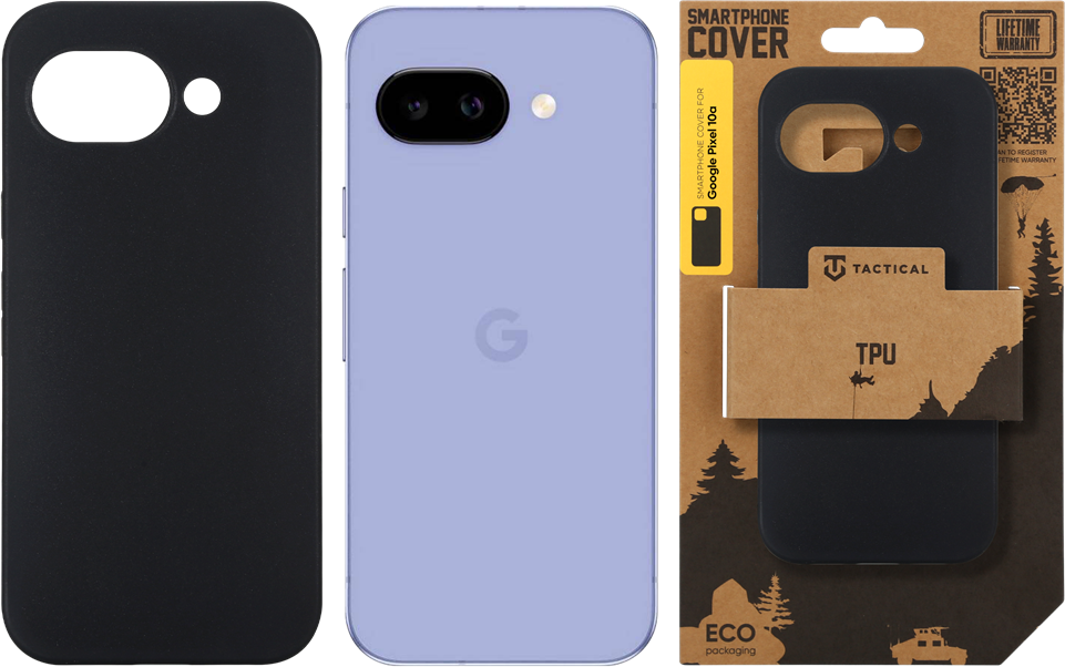 Tactical TPU dėklas skirtas Google Pixel 10a juodos spalvos