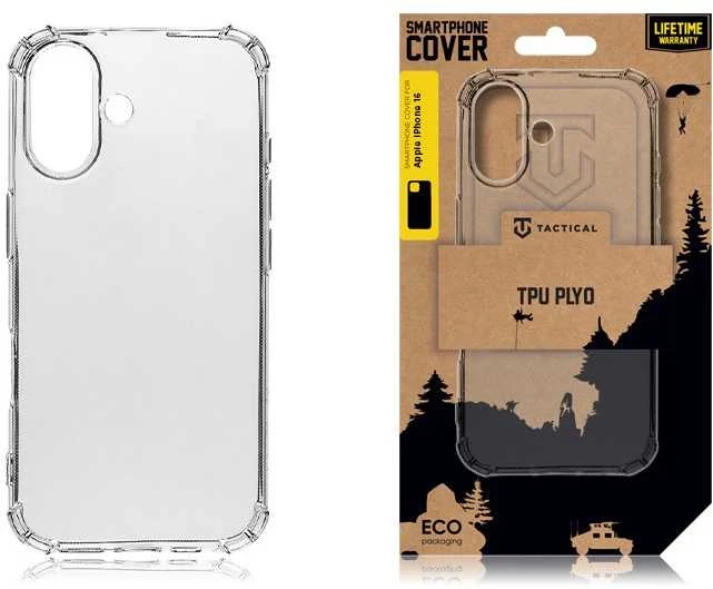Tactical TPU Plyo dėklas skirtas Apple iPhone 16 skaidrus