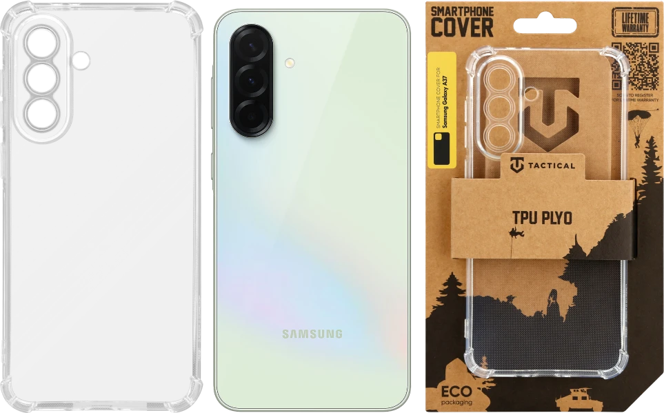 Tactical TPU Plyo dėklas skirtas Samsung Galaxy A37 skaidrus