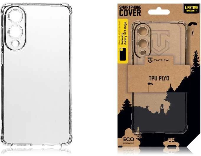Tactical TPU Plyo dėklas skirtas Samsung Galaxy S25 Edge skaidrus